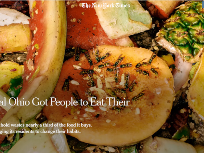 This NYT article has four delicious nuggets about food waste